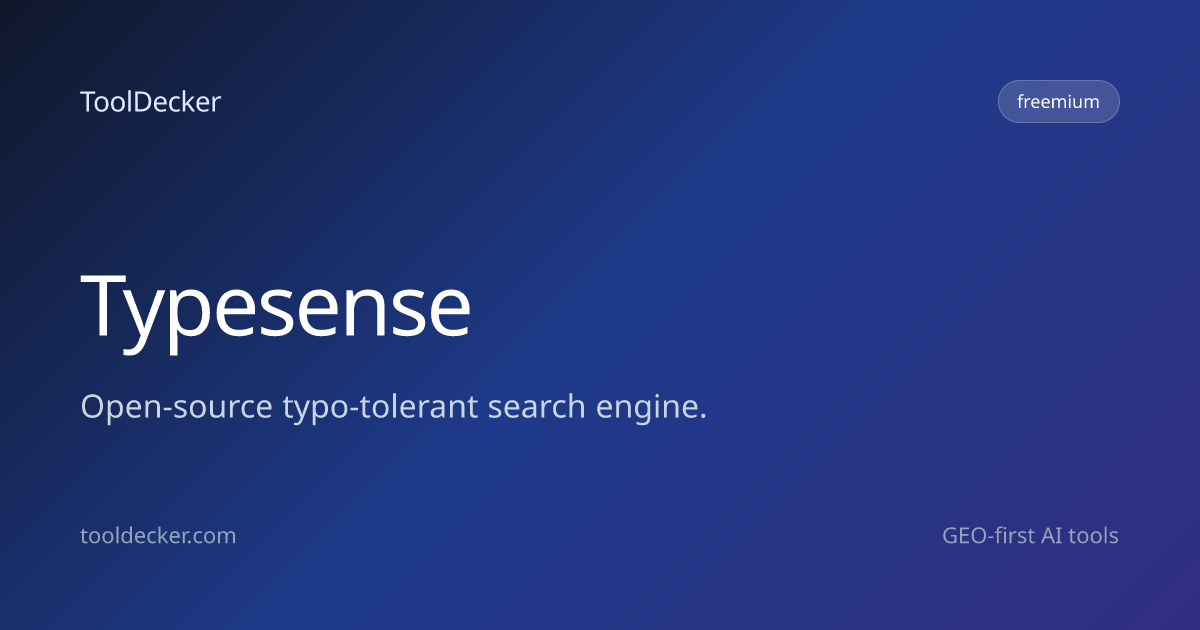 Typesense preview